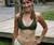 Green Chainmail Bikini Top