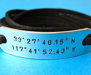 Custom Coordinates Bracelet