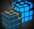 Black Light Rubik's Cube Necklace