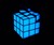 Black Light Rubik's Cube Necklace