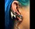 Girl Wearing Dragon Wrap Earring