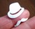 Mr. Mustache with Fedora Ring - Closeup
