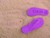 Sand Imprint Flip Flops