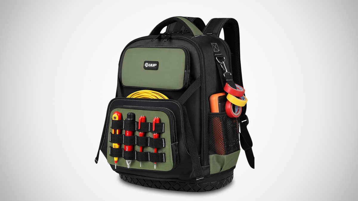 Custom LeatherCraft 75-Pocket Tool Backpack Custom LeatherCraft 75-Pocket Tool Backpack