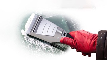 Heated Windshield Ice Scraper