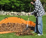 EZ Leaf Hauler Cleanup Tarp for Lawns & Gardens