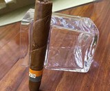 Whiskey Glass with Cigar Holder