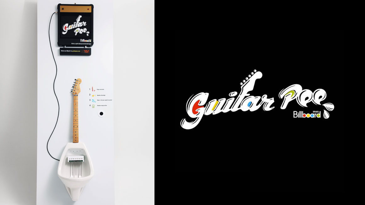 Guitar Pee - Musical Urinal Guitar Pee - Musical Urinal