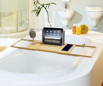Luxury Bamboo Bathtub Caddy Luxury Bamboo Bathtub Caddy