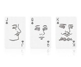 Poker Face Transparent Cards