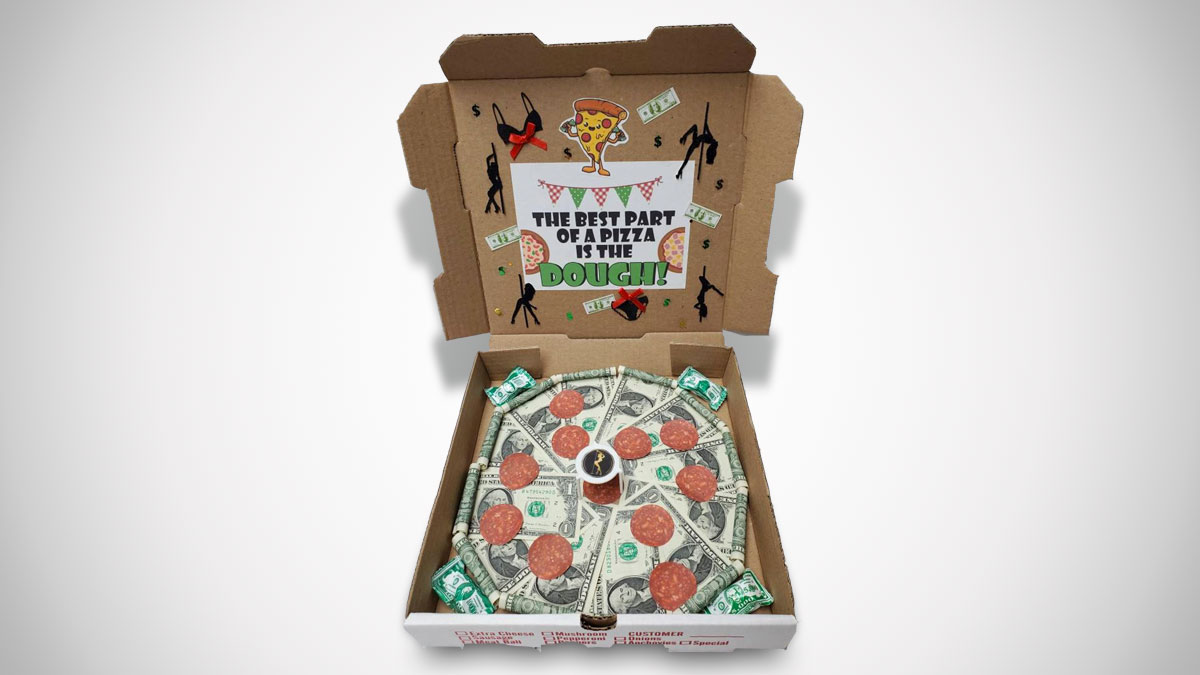 Cash Pizza Money-Filled Gift Box Cash Pizza Money-Filled Gift Box