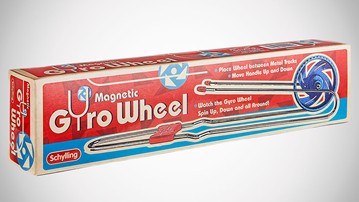 Retro Magnetic Gyro Wheel Rail Twirler