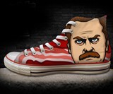 Parks & Recreation Ron Swanson Chuck Taylors
