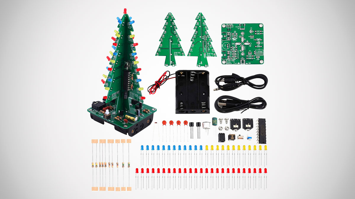 3D Christmas Tree DIY Soldering Practice Kit 3D Christmas Tree DIY Soldering Practice Kit