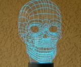 Optical Illusion 3D Skull Light