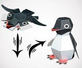 Penguin Bomb Pop-Up Paper Craft Kit