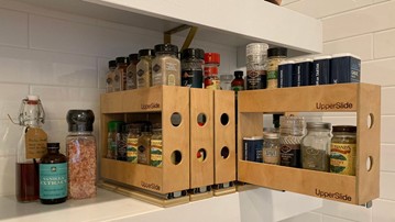 UpperSlide Cabinet Caddies & Spice Rack Pullouts UpperSlide Cabinet Caddies & Spice Rack Pullouts