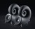 Spirula Speakers - Speakers 3D Printed from Sand