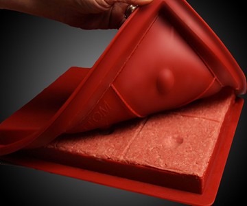 Big Burger Press with Built-in Dimpler