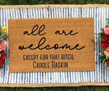 Tiger King Carole Baskin Doormat