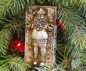 Santa Frozen in Carbonite Christmas Ornament Santa Frozen in Carbonite Christmas Ornament