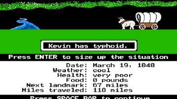 Handheld Oregon Trail Game