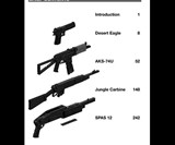 Contents of LEGO Weapons Builder's Guide