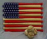 Baseball Bat American Flag