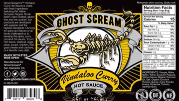 Ghost Scream Vindaloo Curry Hot Sauce