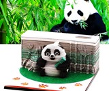 3D Magic Castle Notepad with LED Light