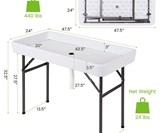 Folding Ice Table