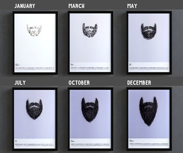 Bearded Year Transparent Overlay Calendar Bearded Year Transparent Overlay Calendar