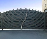 Handcrafted Metal Tree Driveway & Side Gates