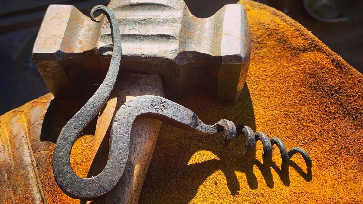 Hand Forged Scroll Corkscrew Hand Forged Scroll Corkscrew