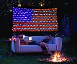 Giant American Flag String Lights