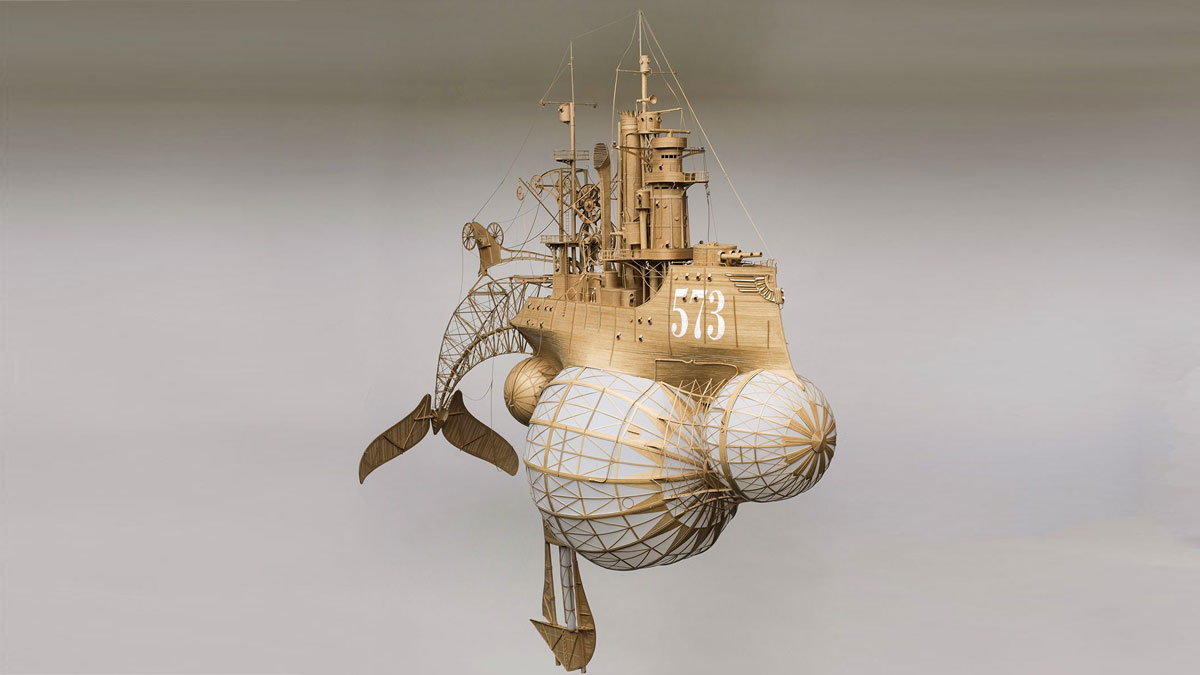 Cardboard Airships by Jeroen van Kesteren