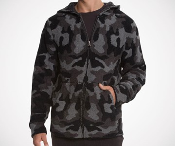 Barefoot Dreams CozyChic Men's Camo Hoodie