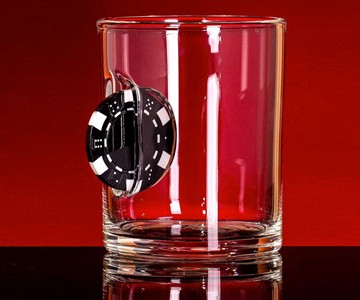Poker Chip Whiskey Glass Poker Chip Whiskey Glass