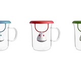 Qdo Birdie Swing Nest - Tea Cup with Infuser & Lid