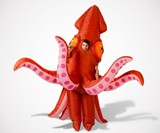 9' Tall Inflatable Squid Halloween Costume