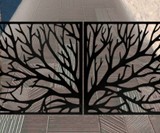 Handcrafted Metal Tree Driveway & Side Gates