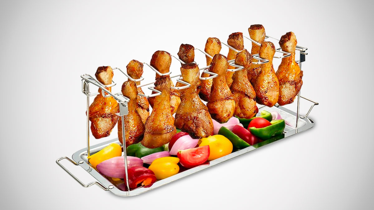 Chicken Wing Rack with Drip Tray Chicken Wing Rack with Drip Tray