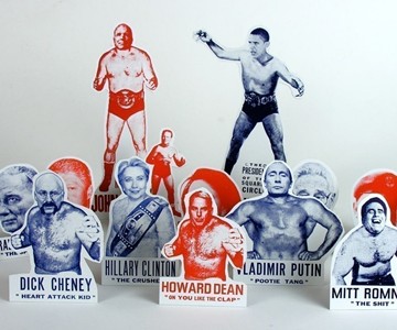 Presidential Wrestling Ornaments