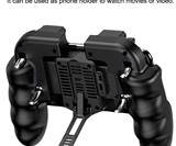 4 Trigger Mobile Game Controller with Cooling Fan