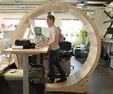 Hamster Wheel Standing Desk