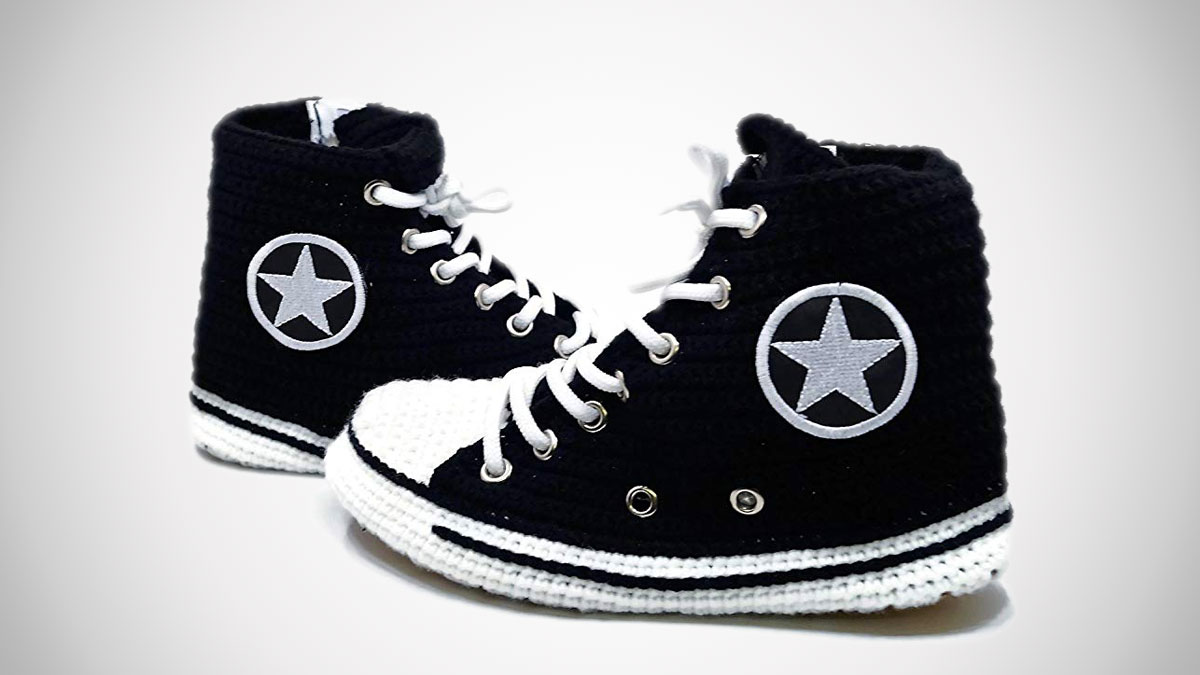Crochet Converse Slippers Crochet Converse Slippers