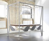 White Swing Table