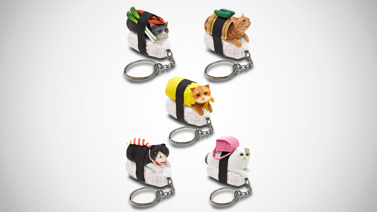 Sushi Cat Keychains Sushi Cat Keychains
