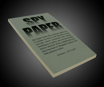 Self-Destructing Spy Paper Self-Destructing Spy Paper