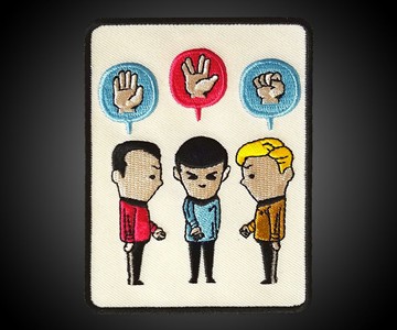 Rock, Paper, Scissors Star Trek Patch Rock, Paper, Scissors Star Trek Patch